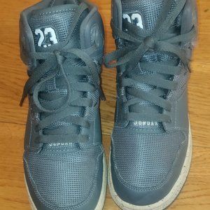Nike Air Jordan 1 Flight 4 Premium Gray Youth Lace Up Retro Sneakers Size 6.5Y